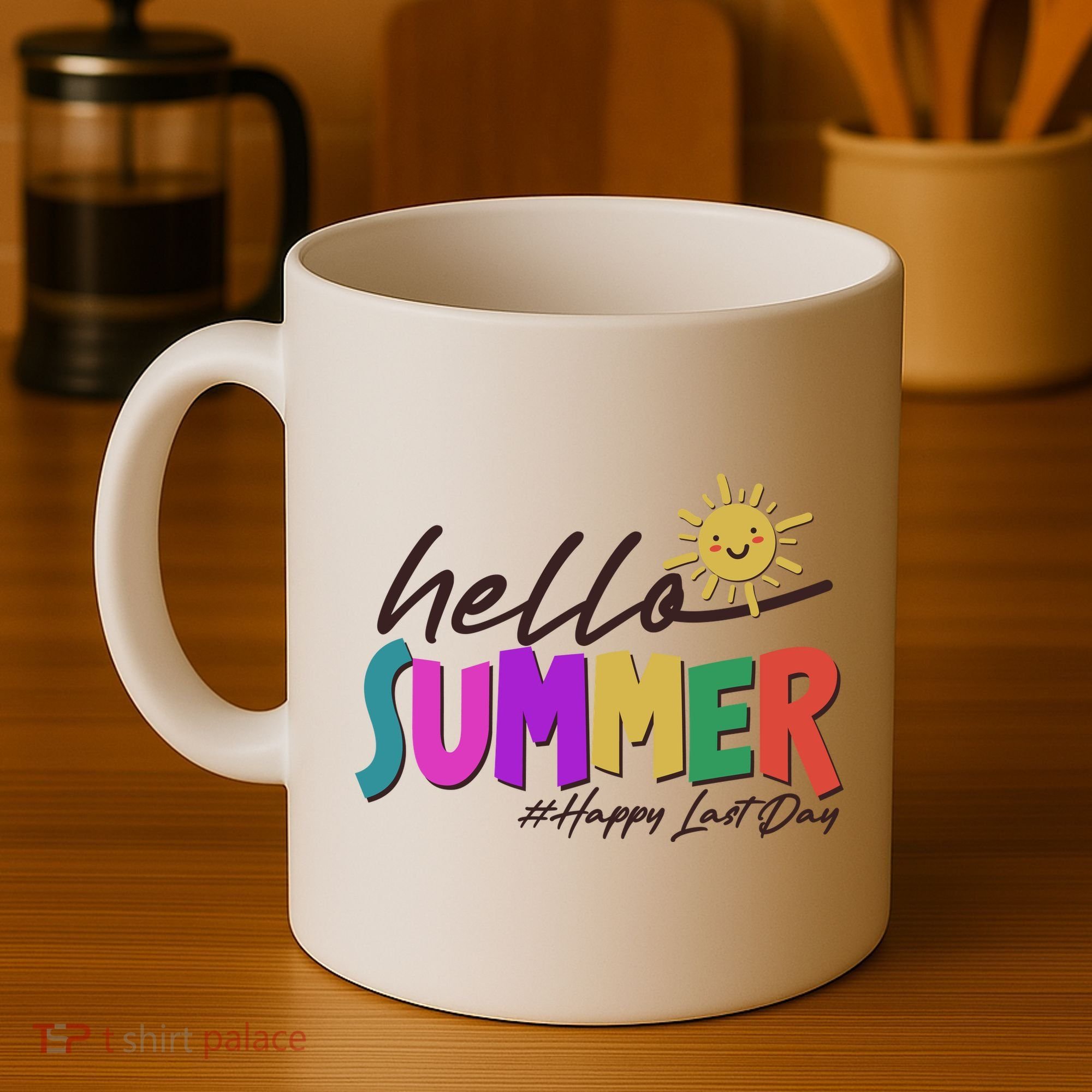 Cute Hello Summer #Happy Last Day Coffee Mug