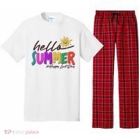 Cute Hello Summer #Happy Last Day Pajama Set thumb 0