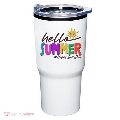 Cute Hello Summer #Happy Last Day Tumbler