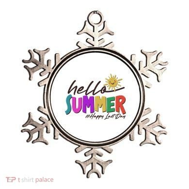 Cute Hello Summer #Happy Last Day Ornament
