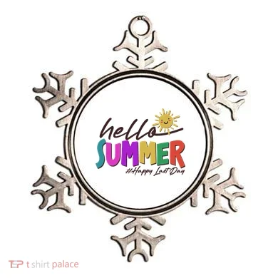 Cute Hello Summer #Happy Last Day Ornament