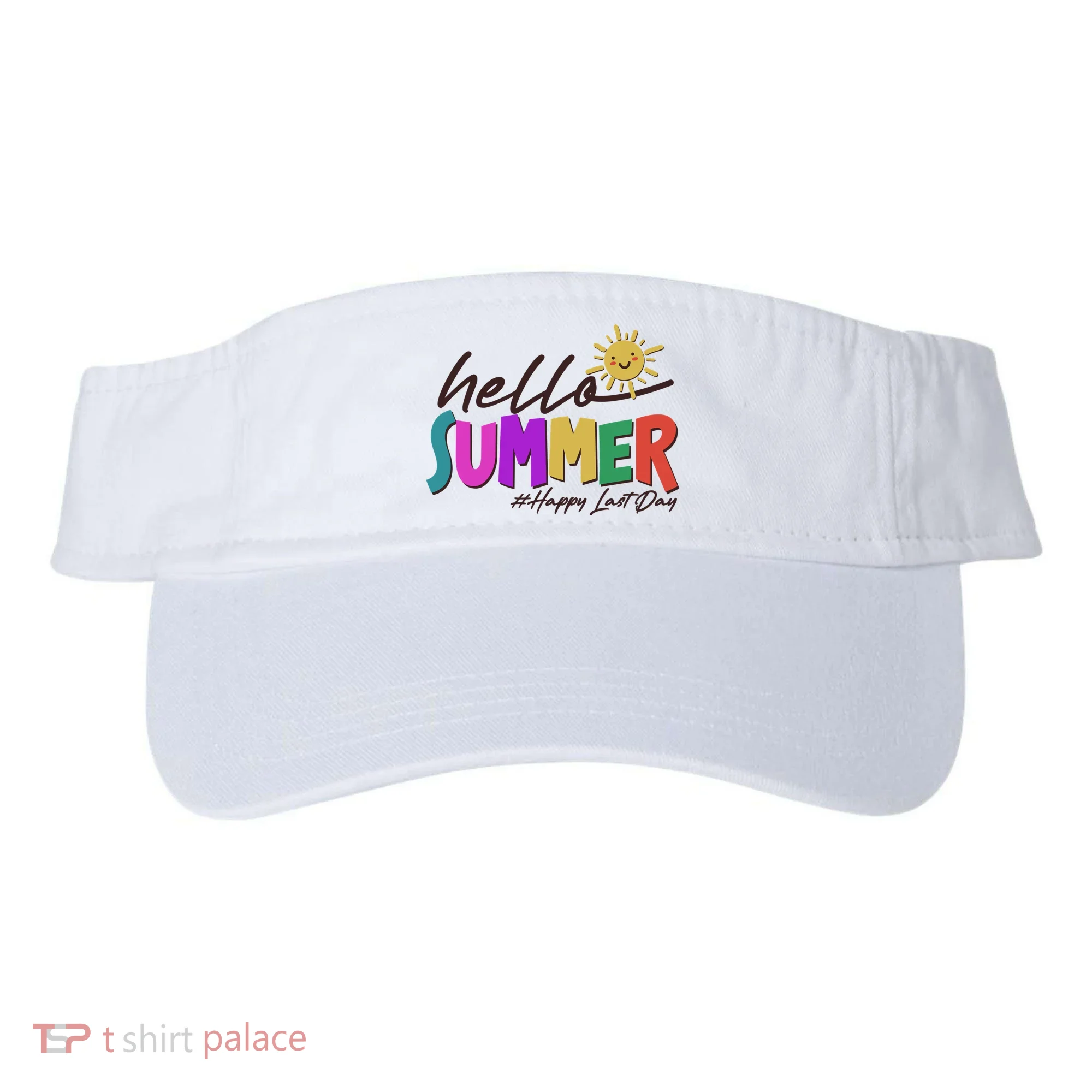 Cute Hello Summer #Happy Last Day Visor
