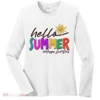 Cute Hello Summer #Happy Last Day Women's Long Sleeve Shirt thumb 0