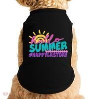 Cute Hello Summer #Happy Last Day Doggie Tank thumb 0