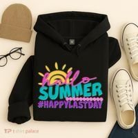 Cute Hello Summer #Happy Last Day Hoodie thumb 4