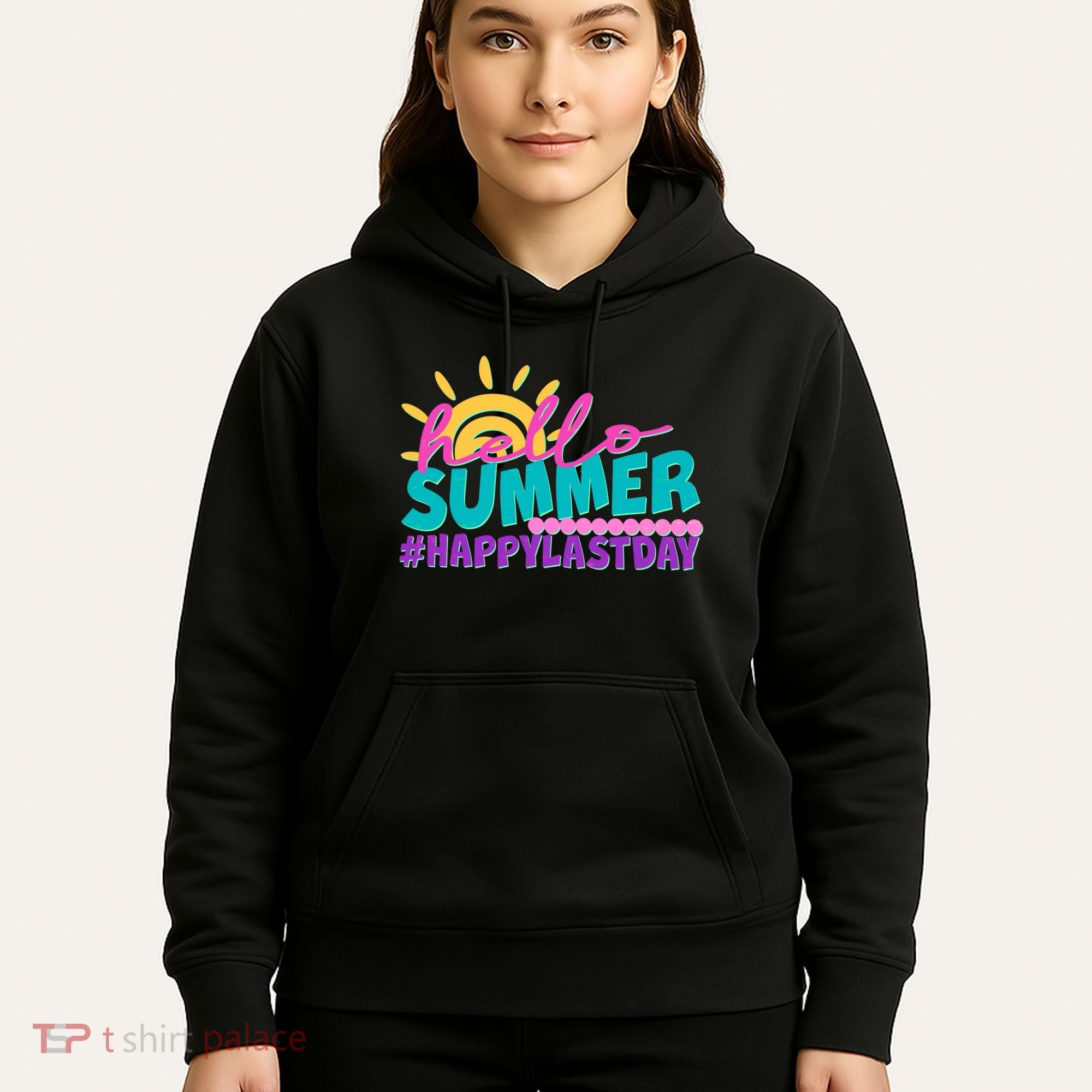 Cute Hello Summer #Happy Last Day Hoodie