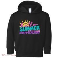 Cute Hello Summer #Happy Last Day Toddler Hoodie thumb 0