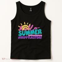 Cute Hello Summer #Happy Last Day Tank Top thumb 2