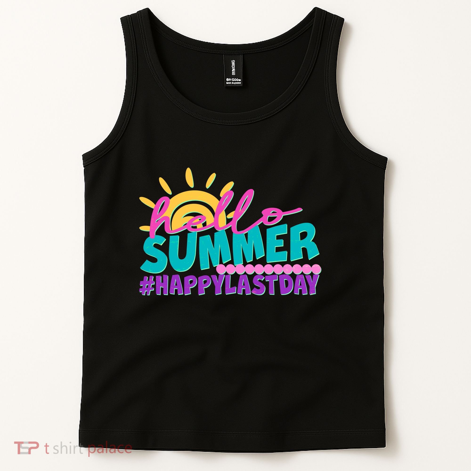 Cute Hello Summer #Happy Last Day Tank Top