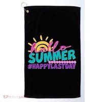 Cute Hello Summer #Happy Last Day Golf Towel thumb 0