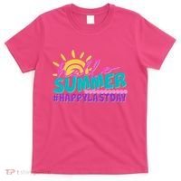 Cute Hello Summer #Happy Last Day T-Shirt thumb 0