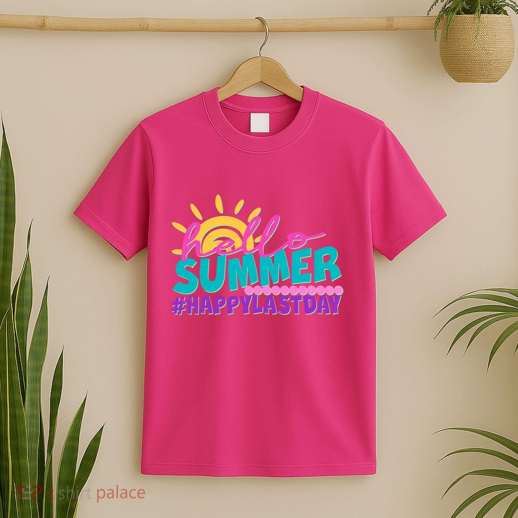 Cute Hello Summer #Happy Last Day T-Shirt