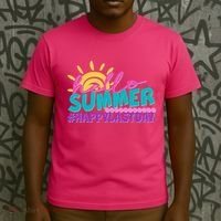 Cute Hello Summer #Happy Last Day T-Shirt thumb 3