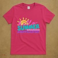 Cute Hello Summer #Happy Last Day T-Shirt thumb 5