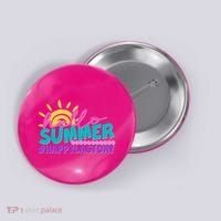 Cute Hello Summer #Happy Last Day Button thumb 0