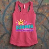 Cute Hello Summer #Happy Last Day Women's Tank Top thumb 3