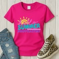Cute Hello Summer #Happy Last Day Women's T-Shirt thumb 3