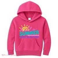 Cute Hello Summer #Happy Last Day Kids Hoodie thumb 0
