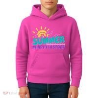 Cute Hello Summer #Happy Last Day Kids Hoodie thumb 4