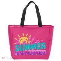 Cute Hello Summer #Happy Last Day Tote Bag thumb 0