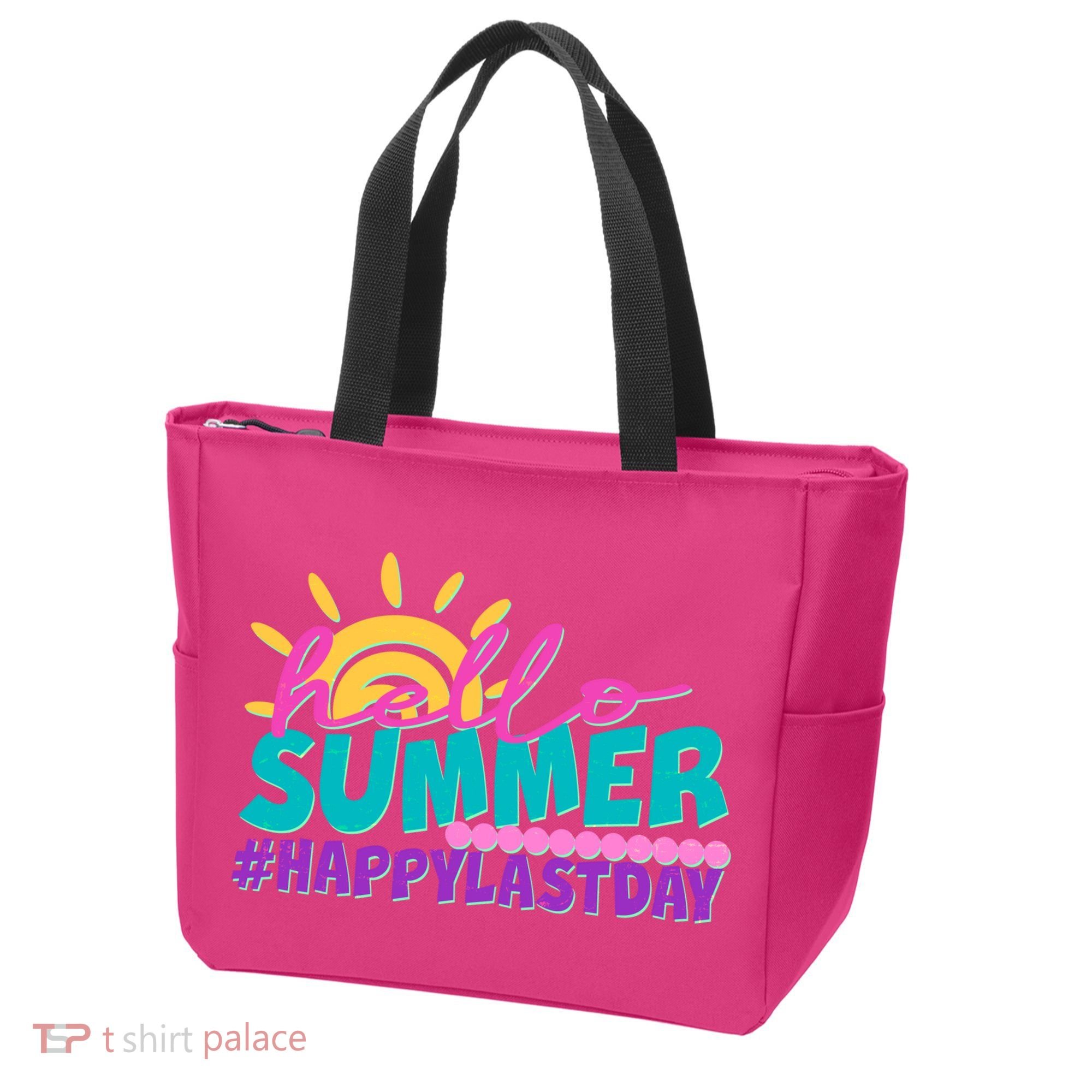Cute Hello Summer #Happy Last Day Tote Bag