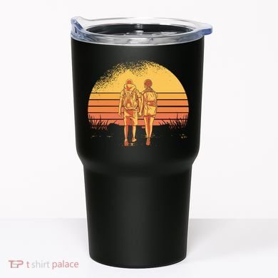 Couple Hiking Sunset Tumbler