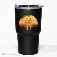 Couple Hiking Sunset Tumbler thumb 0