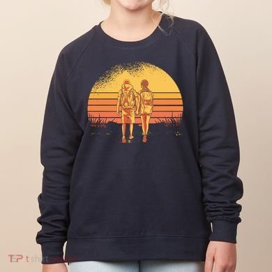Couple Hiking Sunset Women's Sweatshirt