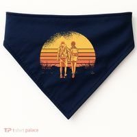Couple Hiking Sunset USA-Made Doggie Bandana thumb 0