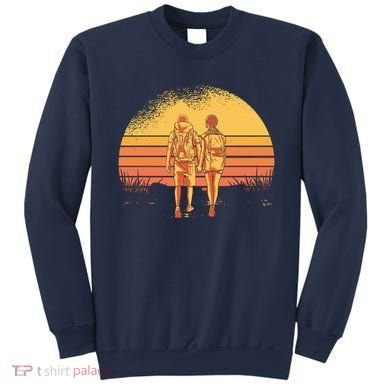 Couple Hiking Sunset Sweatshirt