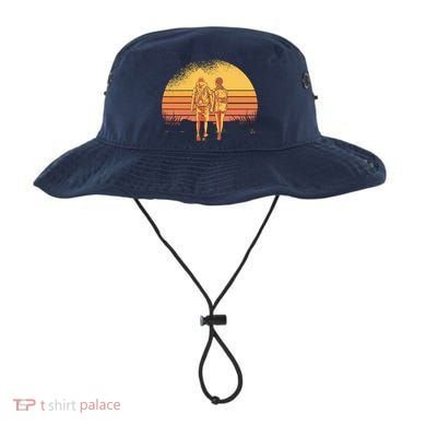 Couple Hiking Sunset Bucket Hat