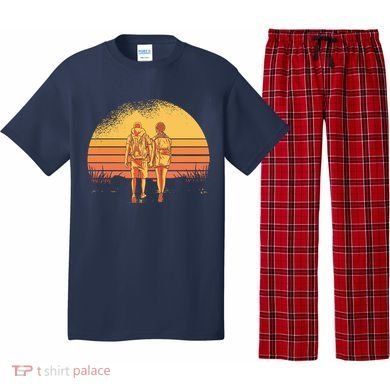 Couple Hiking Sunset Pajama Set