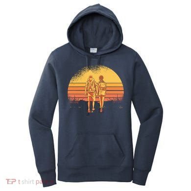 Couple Hiking Sunset Women's Hoodie