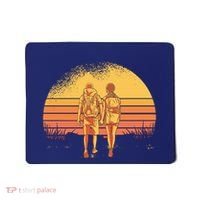 Couple Hiking Sunset Mousepad thumb 0