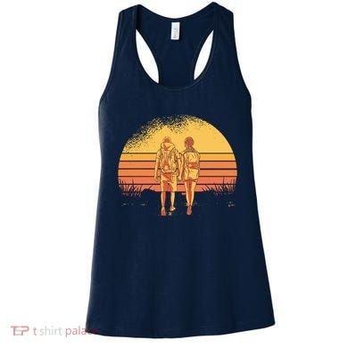Couple Hiking Sunset Women's Tank Top