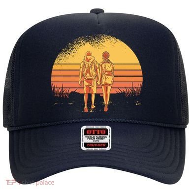 Couple Hiking Sunset Hat