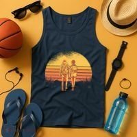 Couple Hiking Sunset Tank Top thumb 4