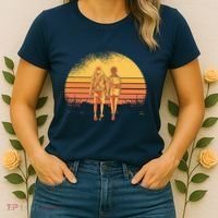 Couple Hiking Sunset Women's T-Shirt thumb 2