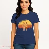 Couple Hiking Sunset Women's T-Shirt thumb 4