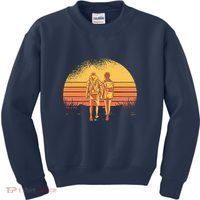 Couple Hiking Sunset Kids Sweatshirt thumb 0