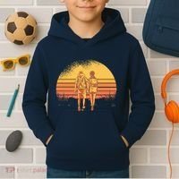Couple Hiking Sunset Kids Hoodie thumb 2