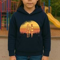 Couple Hiking Sunset Kids Hoodie thumb 3
