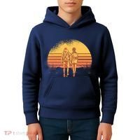 Couple Hiking Sunset Kids Hoodie thumb 4