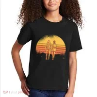 Couple Hiking Sunset Kids T-Shirt thumb 2