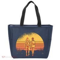 Couple Hiking Sunset Tote Bag thumb 0