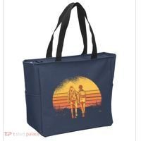 Couple Hiking Sunset Tote Bag thumb 2