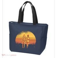 Couple Hiking Sunset Tote Bag thumb 3