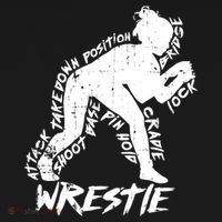 Cute High School Wrestling Gift For Mom Dad Gift For Girls Wrestling Gift Apron thumb 3