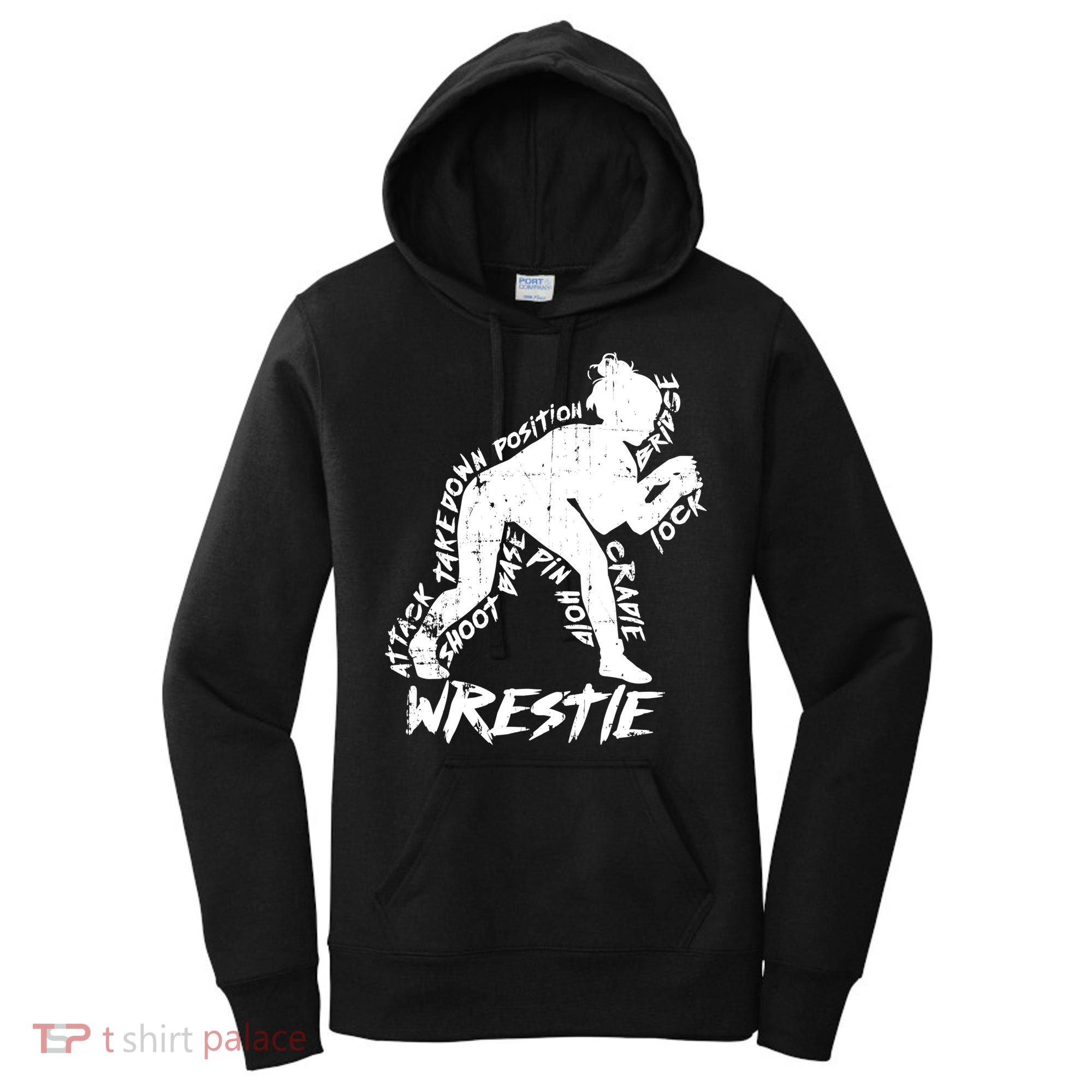 Cute High School Wrestling Gift For Mom Dad Gift For Girls Wrestling Gift Women's Hoodie