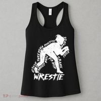 Cute High School Wrestling Gift For Mom Dad Gift For Girls Wrestling Gift Women's Tank Top thumb 3